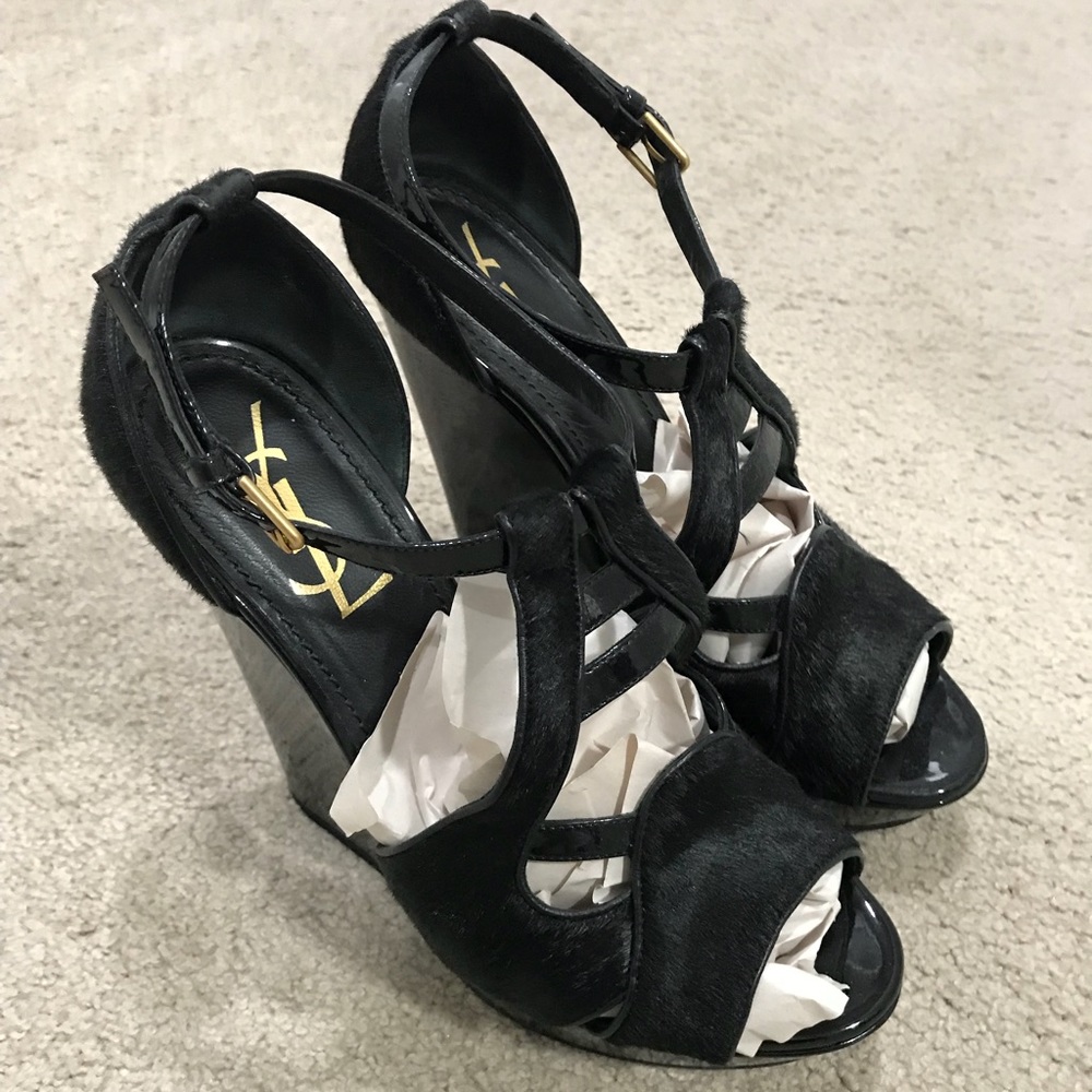 YSL Saint Laurent Wedges, Never Worn